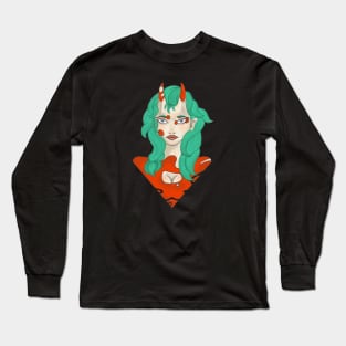 Beautiful Oni Girl Long Sleeve T-Shirt